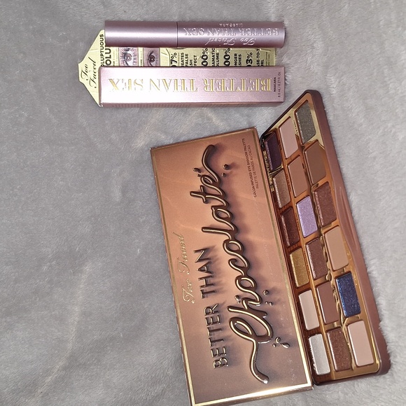 New Too Faced Better Than Chocolate Palette&Better Than Sex Mascara - Picture 1 of 10